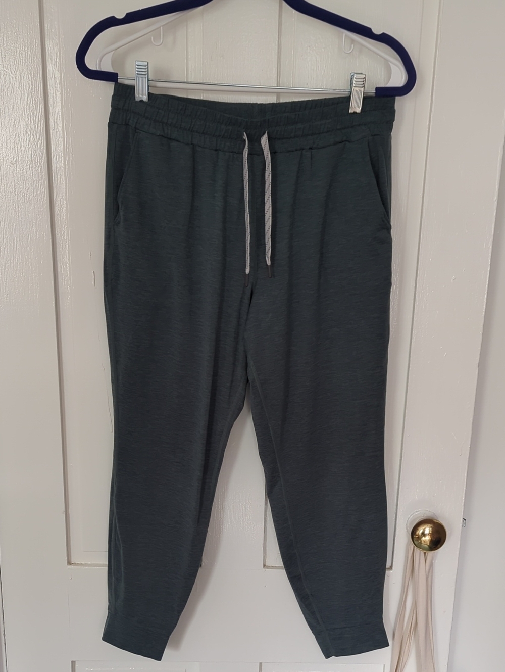 Kirkland Signature Heather Green Drawstring Track Joggers